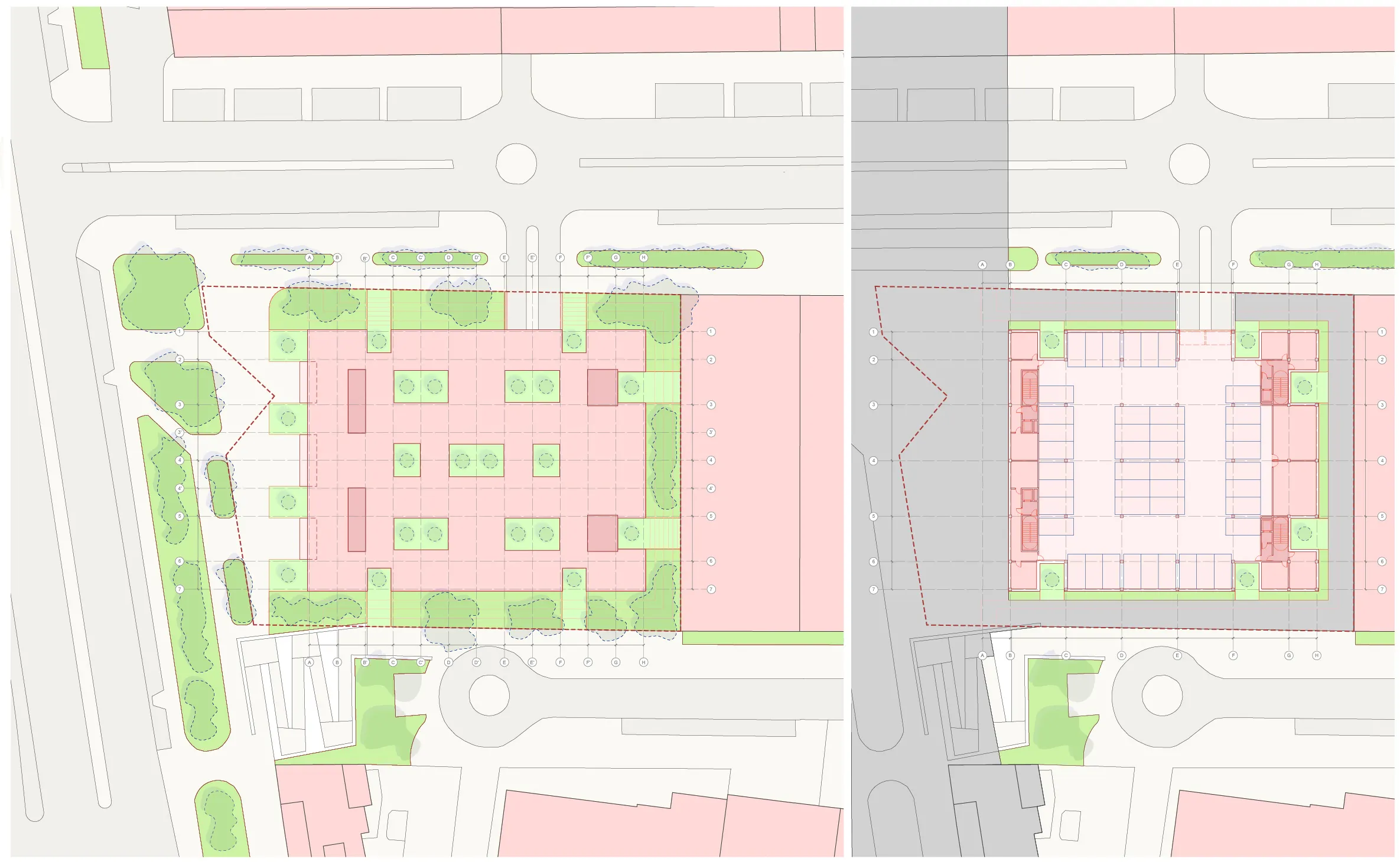 3_Basement and roof plan_cut