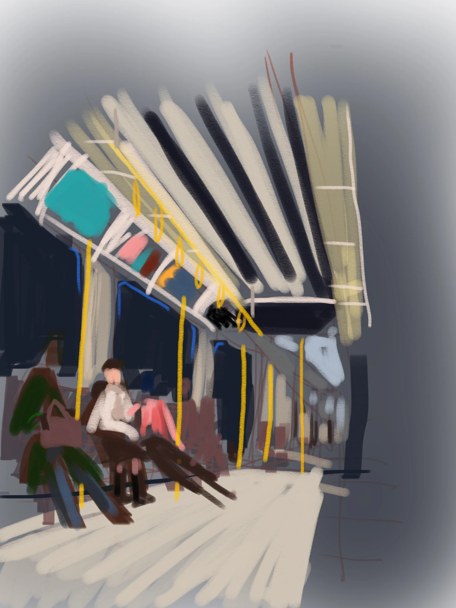 Faceless in the tube 1
